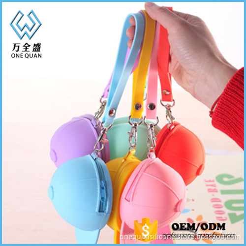 Silicone Hot Selling 2016 Hat Shape wallet with zipper